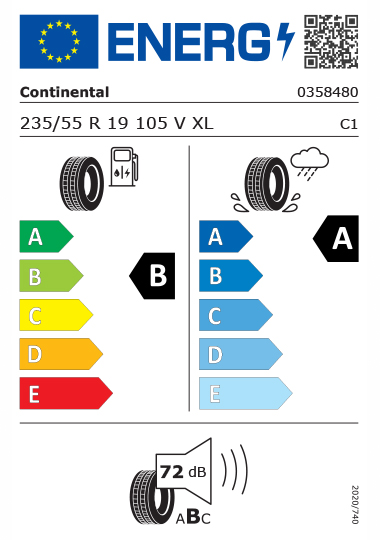 Kia Tyre Label - continental-0358480-235-55R19